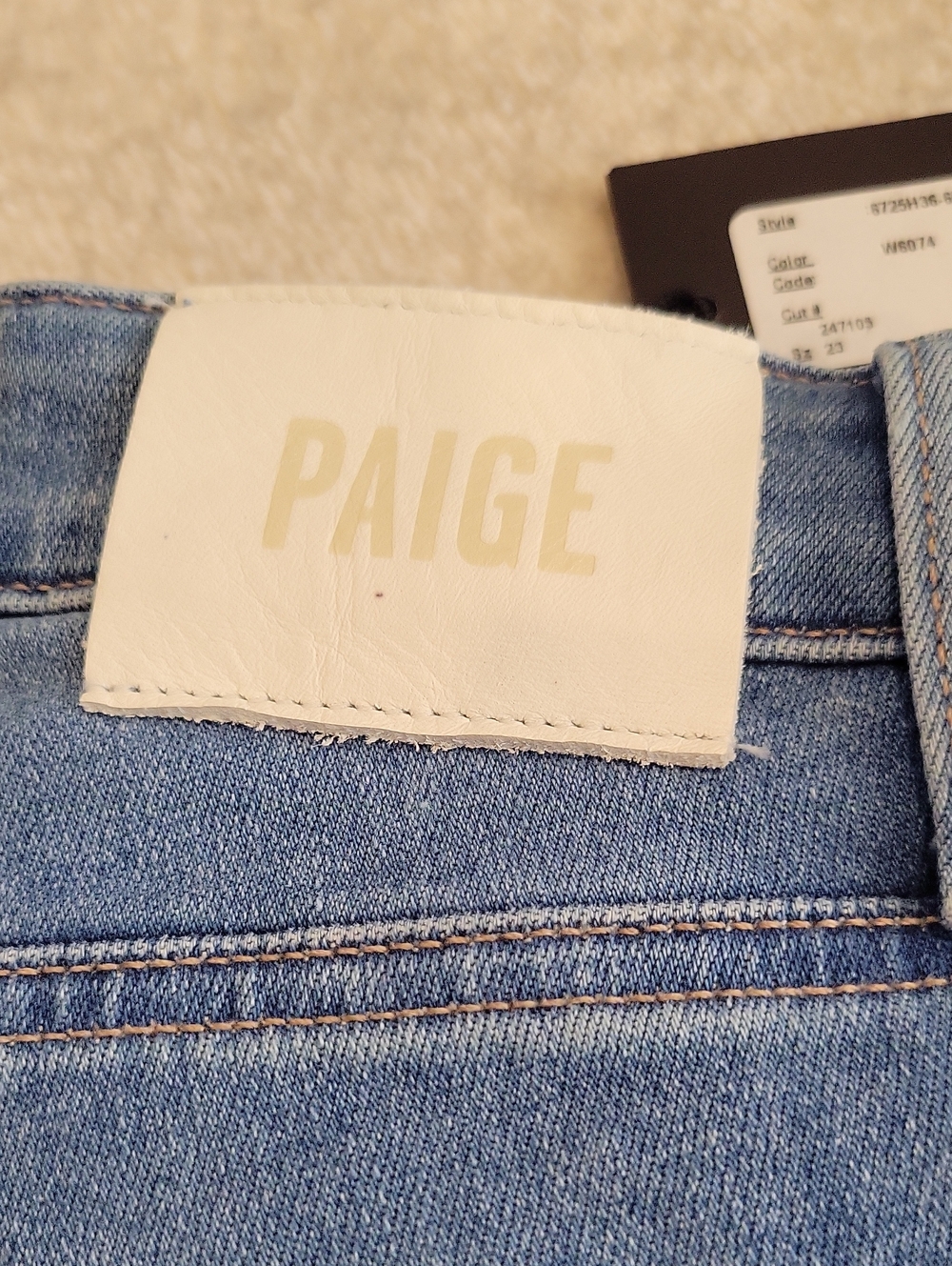 Paige Jeans, High-Rise Flare Style, New With Tags, Size 23 Waist - Picture 3 of 11